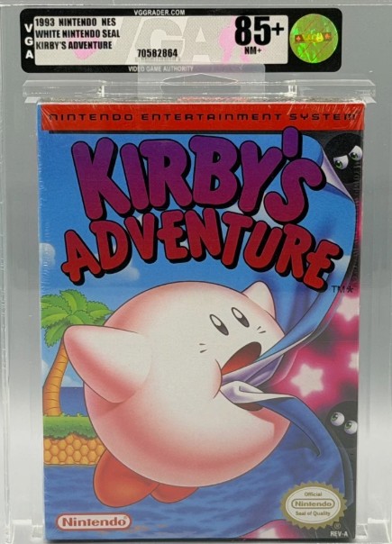 Kirby's Adventure Nintendo NES Oval SOQ First Print Sealed New VGA 85+ Graded
